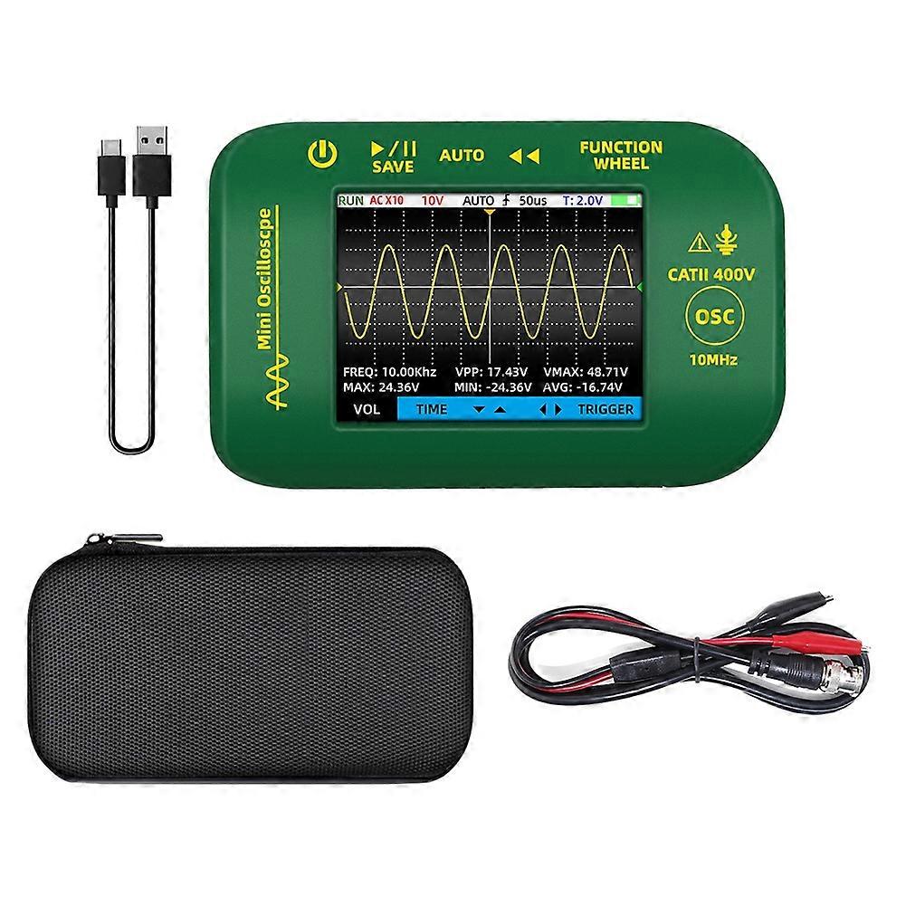 OT2 2-IN-1 Digital Portable Oscilloscope 10MHz 48MSa/S Signal Generator Sampling Rate Electronics Repair Tool Tester