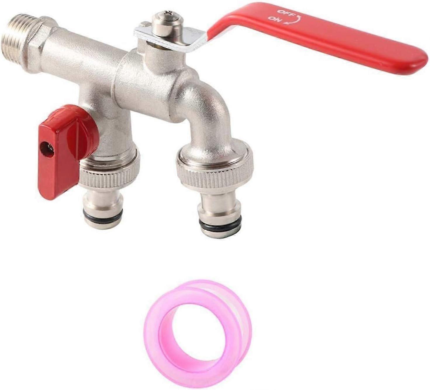 حديقة خرطوم سريعة الاتصال مزدوج صنبور خزان محول حديقة خرطوم صنبور