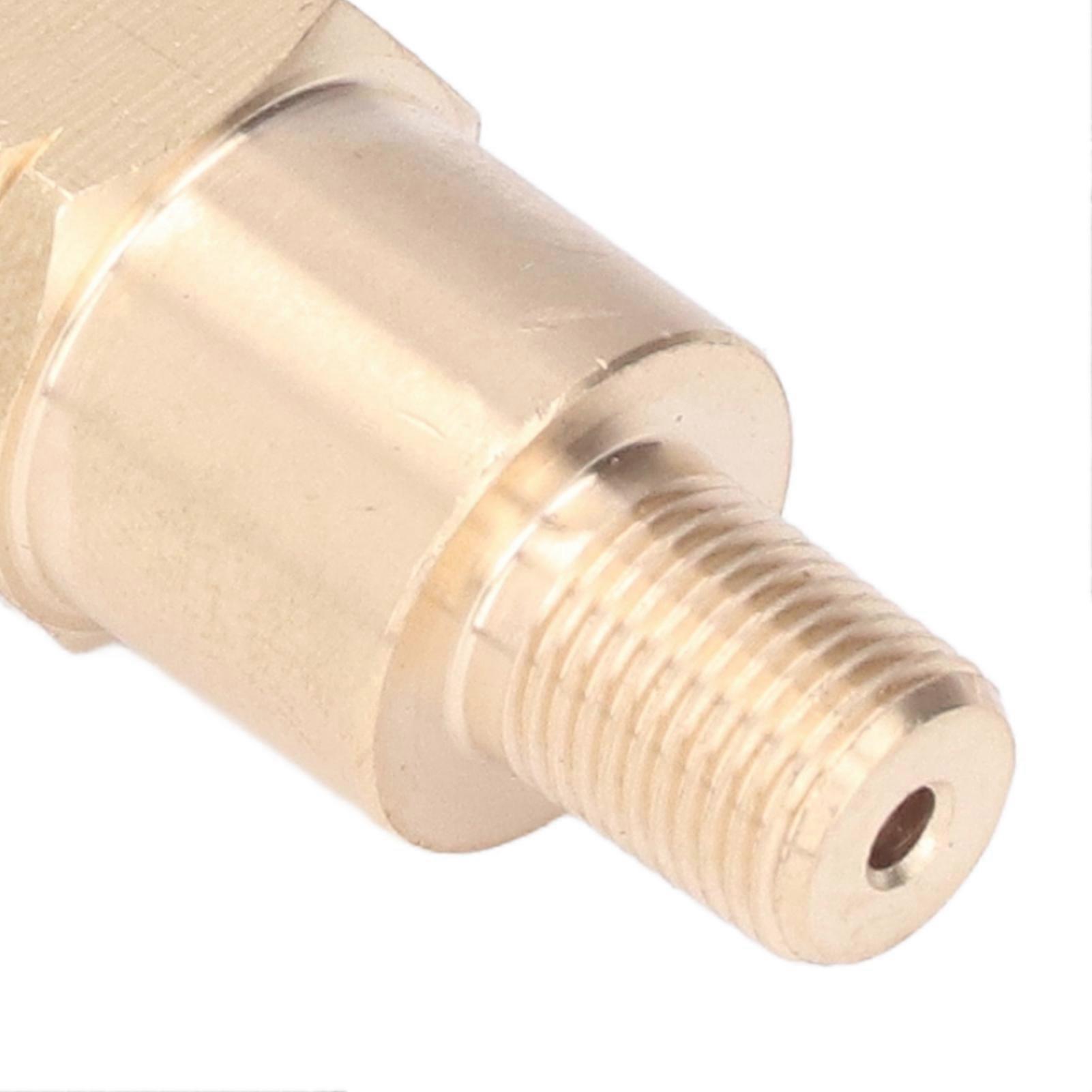 1/8 tums oljetrycksmätare adapter mässing T-stycke sensor sändare universal för bilmodifiering