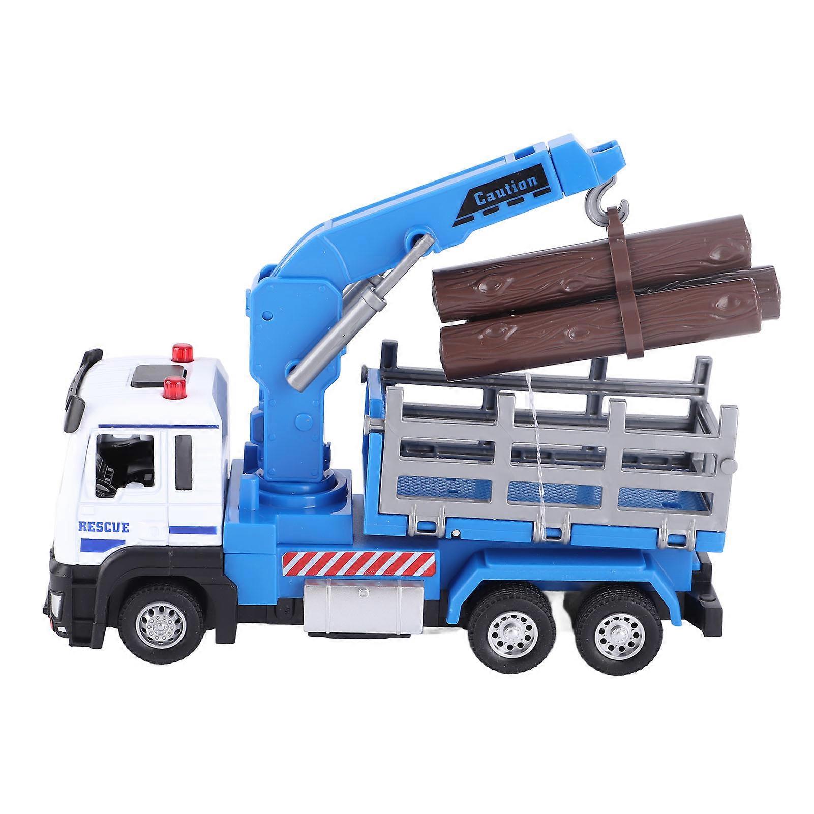 Logging Truck Toy 1:32 Log Vehicle Model With Light Music Effect For 6 Years Old Above