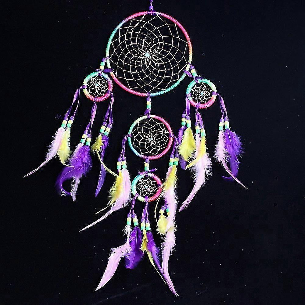 Colorful five-ring dream catcher-YuJia