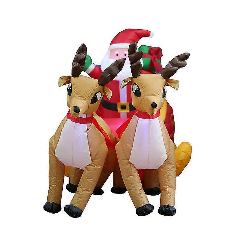 Christmas Inflatable Party Decorations Height 1.34m Courtyard Decoration Elk Sled