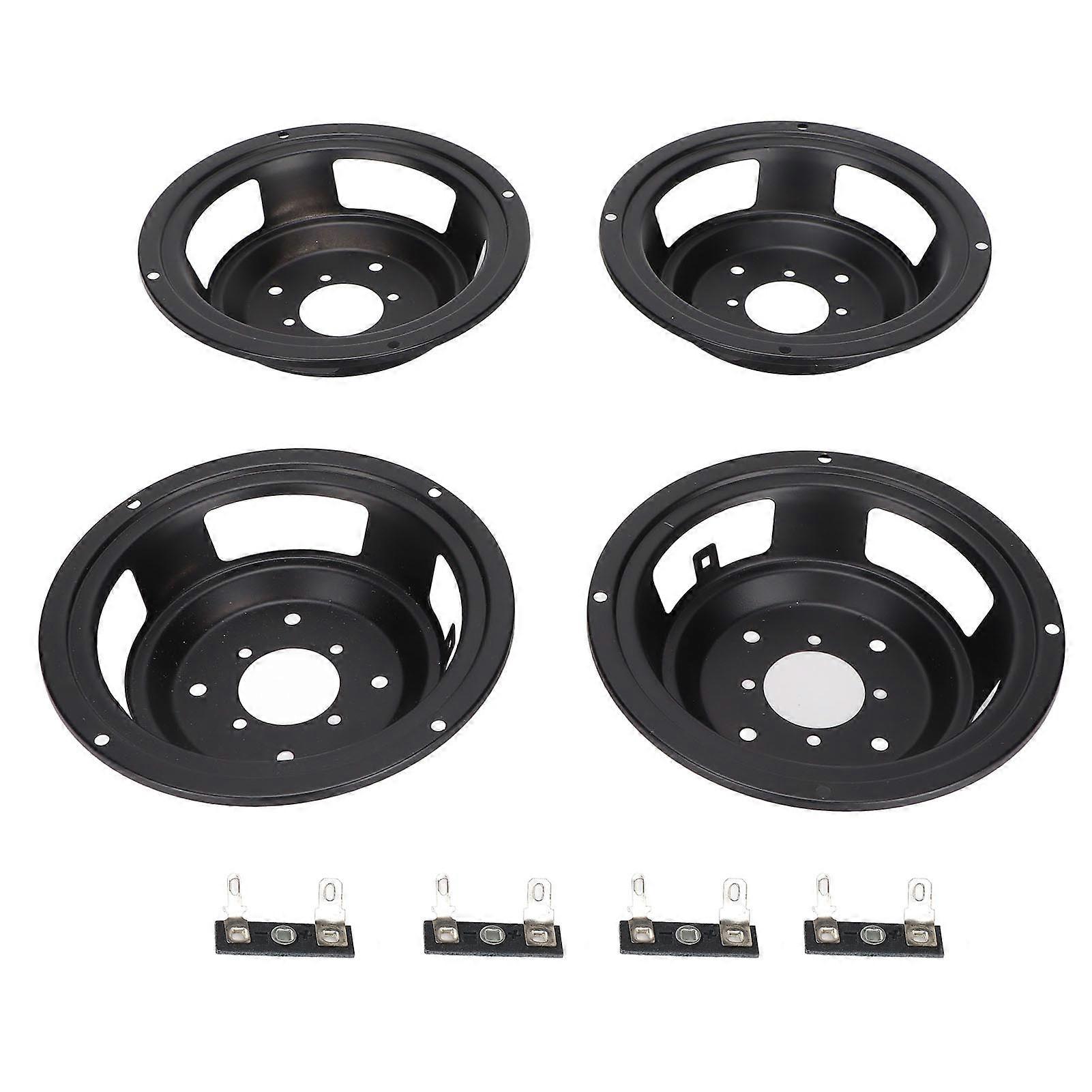 4Pcs Speaker Basin Frame 5 Inch Reverse Speaker Basin Stand with Foot Solder Tabs for DIY Speaker and Repairing Speaker