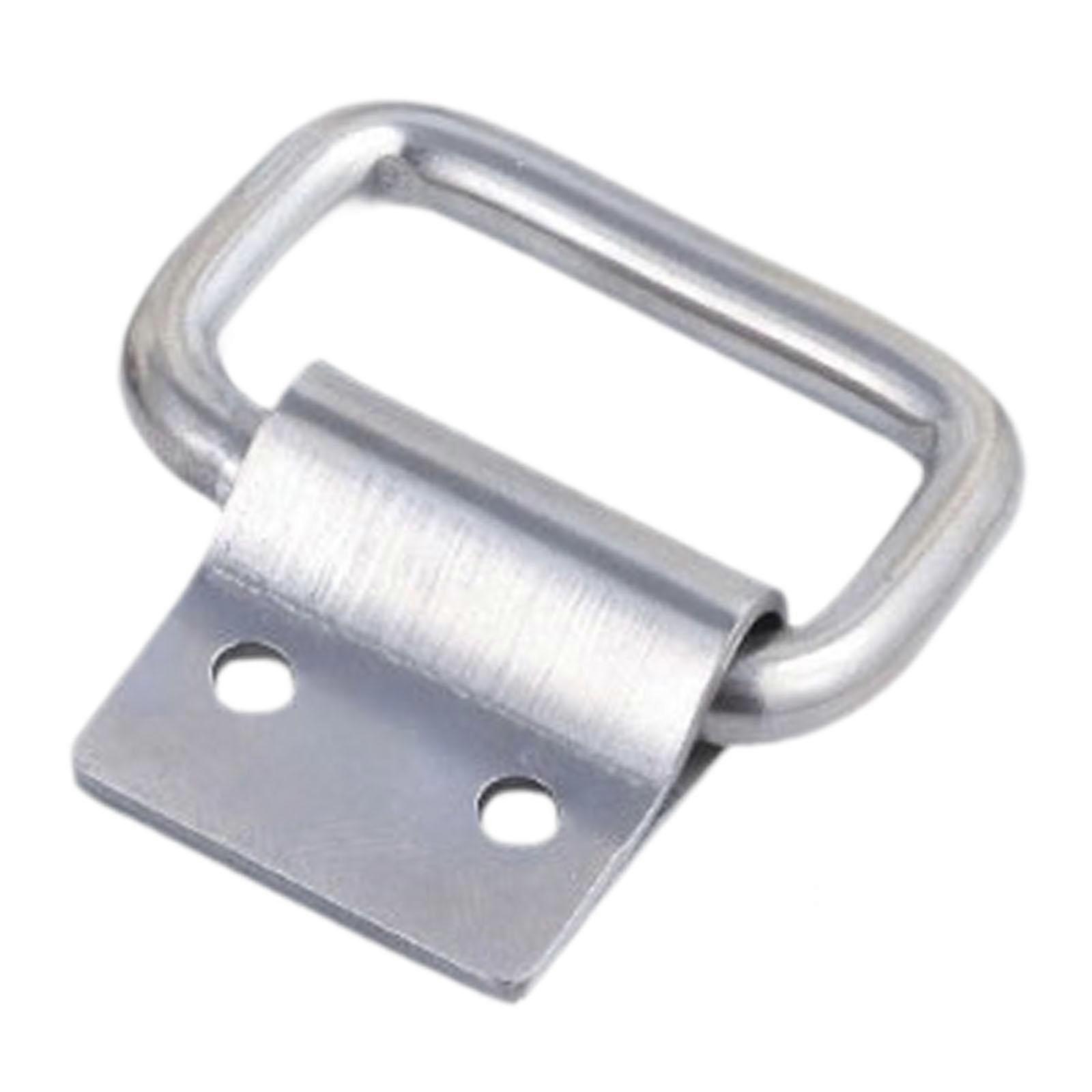 Cargo Tie Down Anchor Portable Lashing Loop for Trailers Motorcycles Campers Silver 5.15x4.6 cm