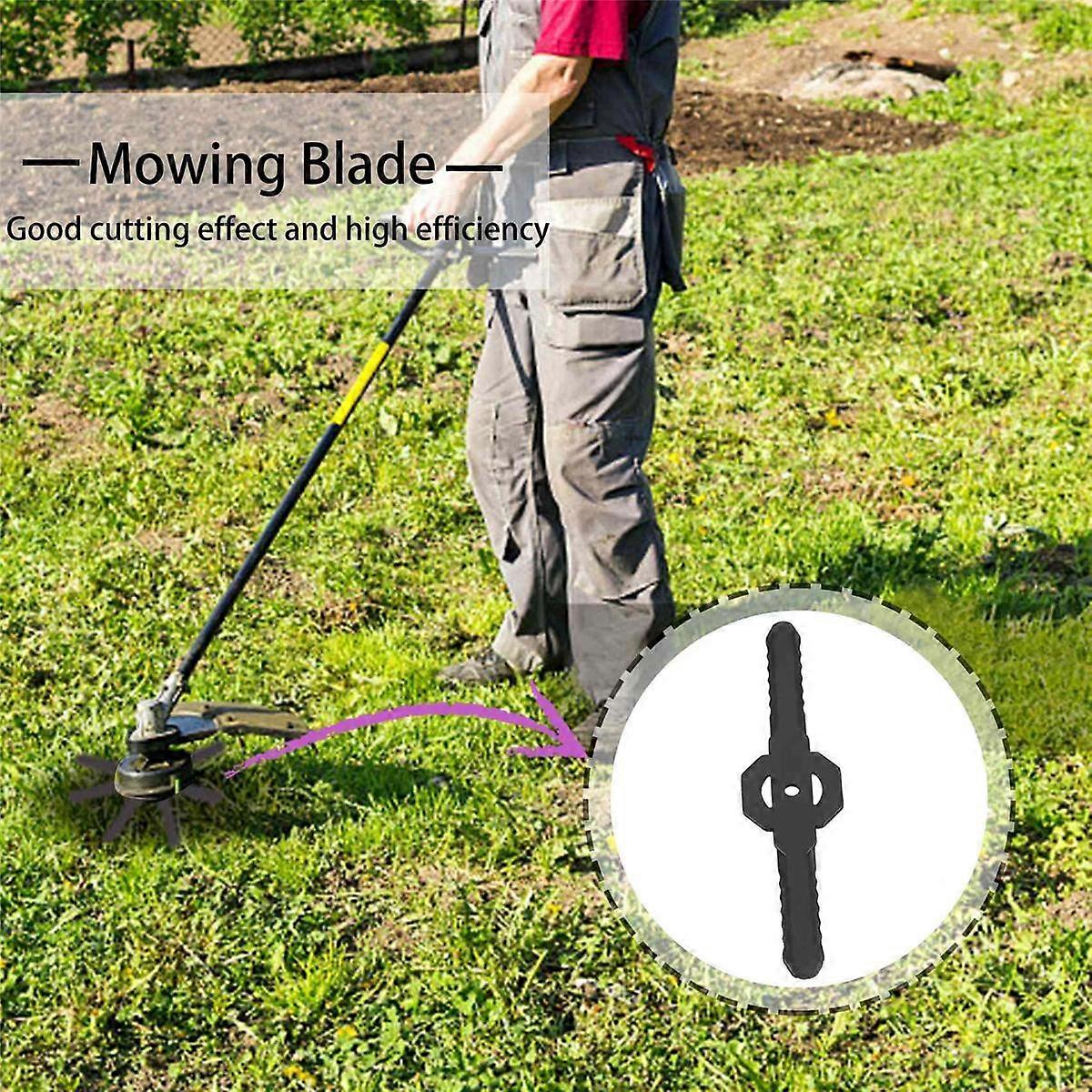 20Pcs Plastic Grass Trimmer Blades Lawn Mower Blade Cordless Trimmer Garden Tool Lawn Mower Trimmer