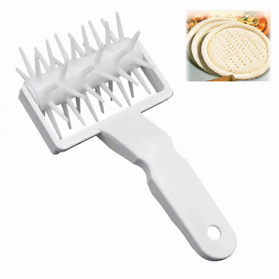 1pcs Pizza Rolling Pin Punch Pastry Roller Pin Biscuit Dough Pie Hole Embossing Dough Roller Lattice Craft Baking Cooking Tool