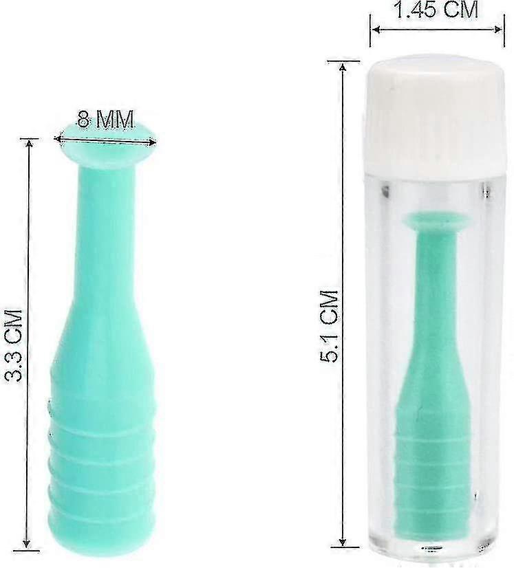 6 Pcs Contact Lens Suction Cup With Protective Case,silicone Hard Lens Suction