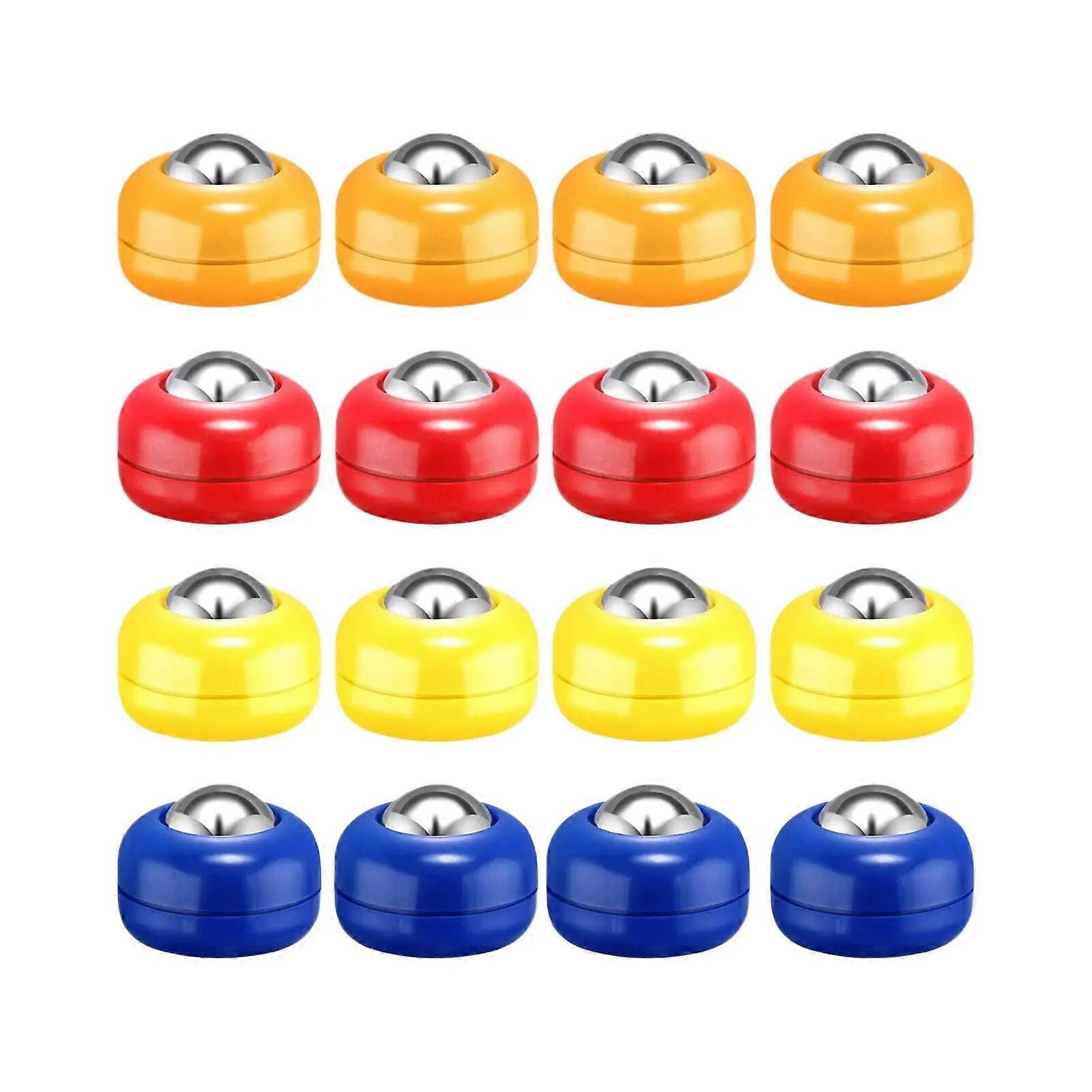 סט פאקים 16x Shuffleboard ציוד אביזרי קרלינג שולחן Shuffleboard פאקים סט רולרים Shuffleboard למשחקים בית משפחתי