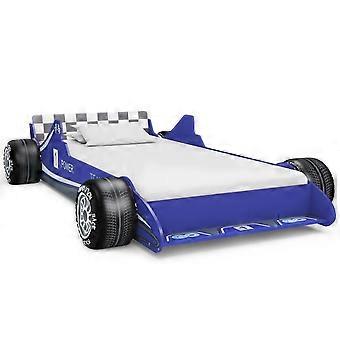 Kinder Rennwagen Bett 90x200 Cm Blau