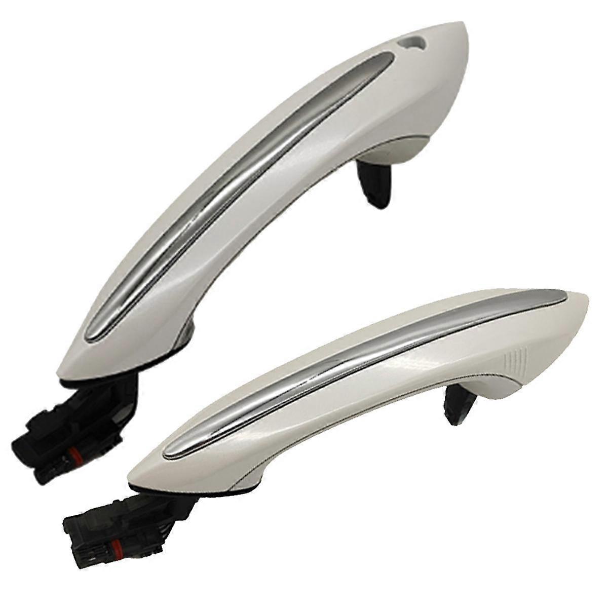 Maniglia della porta di accesso comfort esterno anteriore dell'auto per Serie 5 F18 GT F07 Serie 7 F02 51217231931 Bianco