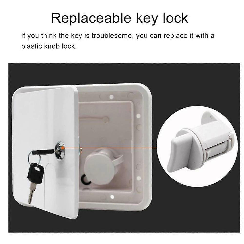 RV Water Filler Square Hatch Water Box with Key Screw RV Trailer ...