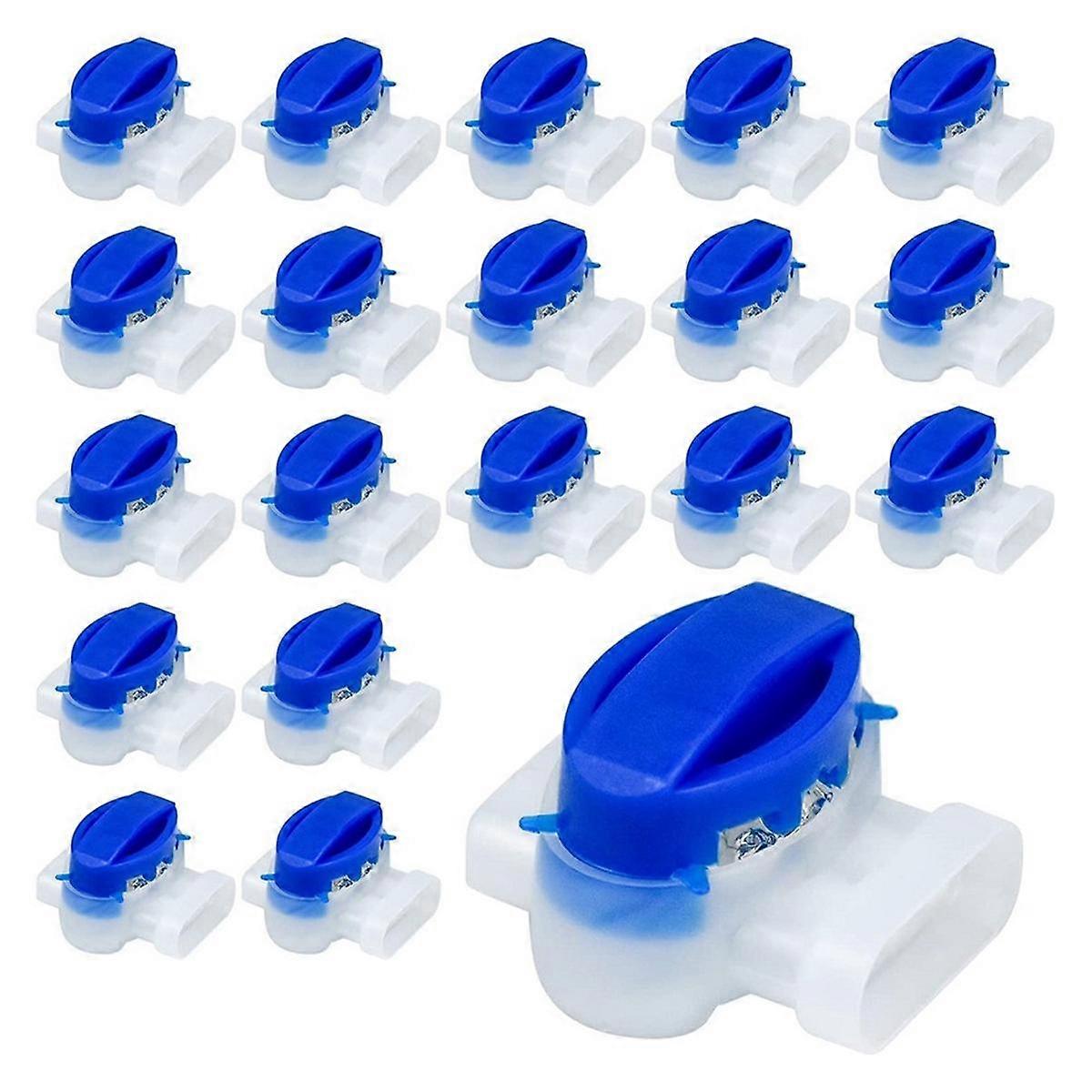 100pcs Waterproof Cable Wire Connectors for Garden Auto Lawn Mower 3 Pore Terminal Blocks Robotic L
