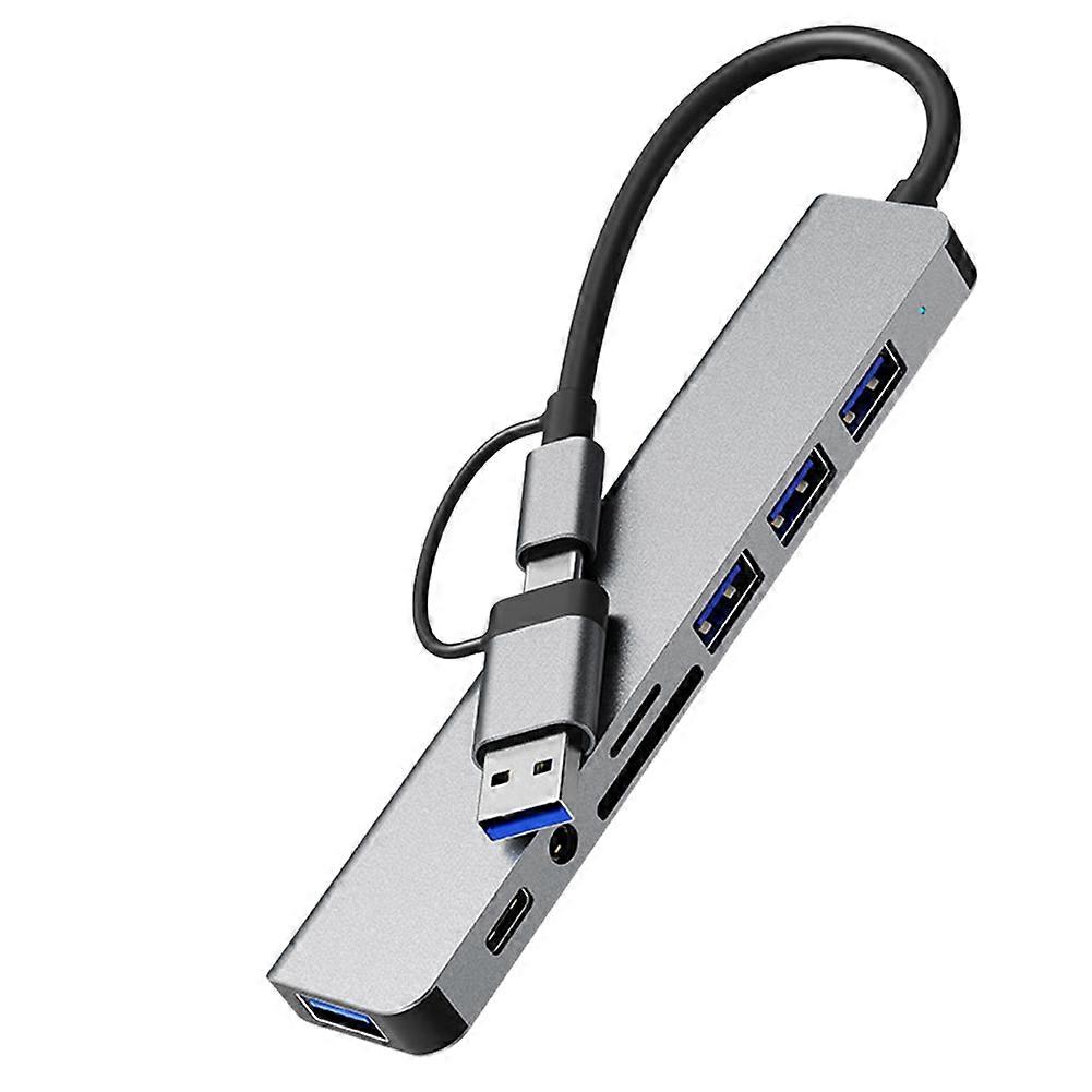 USB Docking Station ,8-In-1 Hub,with PD100W,SD/TF,Audio3.5,4 USB Multi-Port Adapter, for Laptops, T