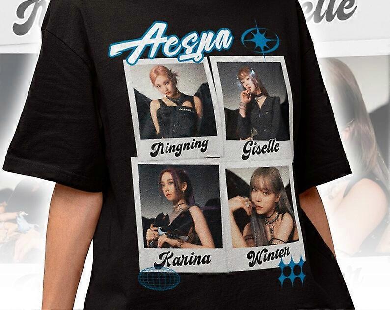 Aespa Official Rich Man US Collection Group Photo T-Shirt – Screen
