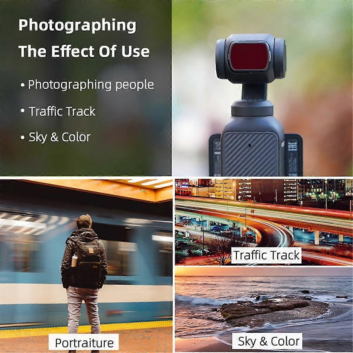 Filter Kit UV ND16 Filter Set for 3 Accessories Camera Optical Glass Filters