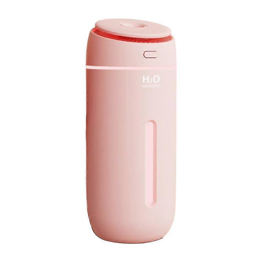 Leakproof White/pink Cylindrical Humidifier Large Capacity Plug Powered Air-diffuser For Home Car Office