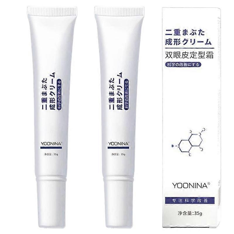 2Pcs Long-acting Invisible Double Eyelid Shaping Cream Big Stretch Transparent Fold Eyelid Lifting Long Glue Eyelid Lasting