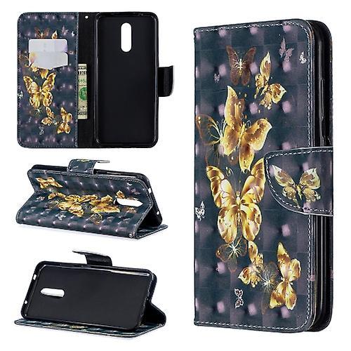 3D Colored Drawing Pattern Horizontal Flip Leather Case for Nokia 3.2