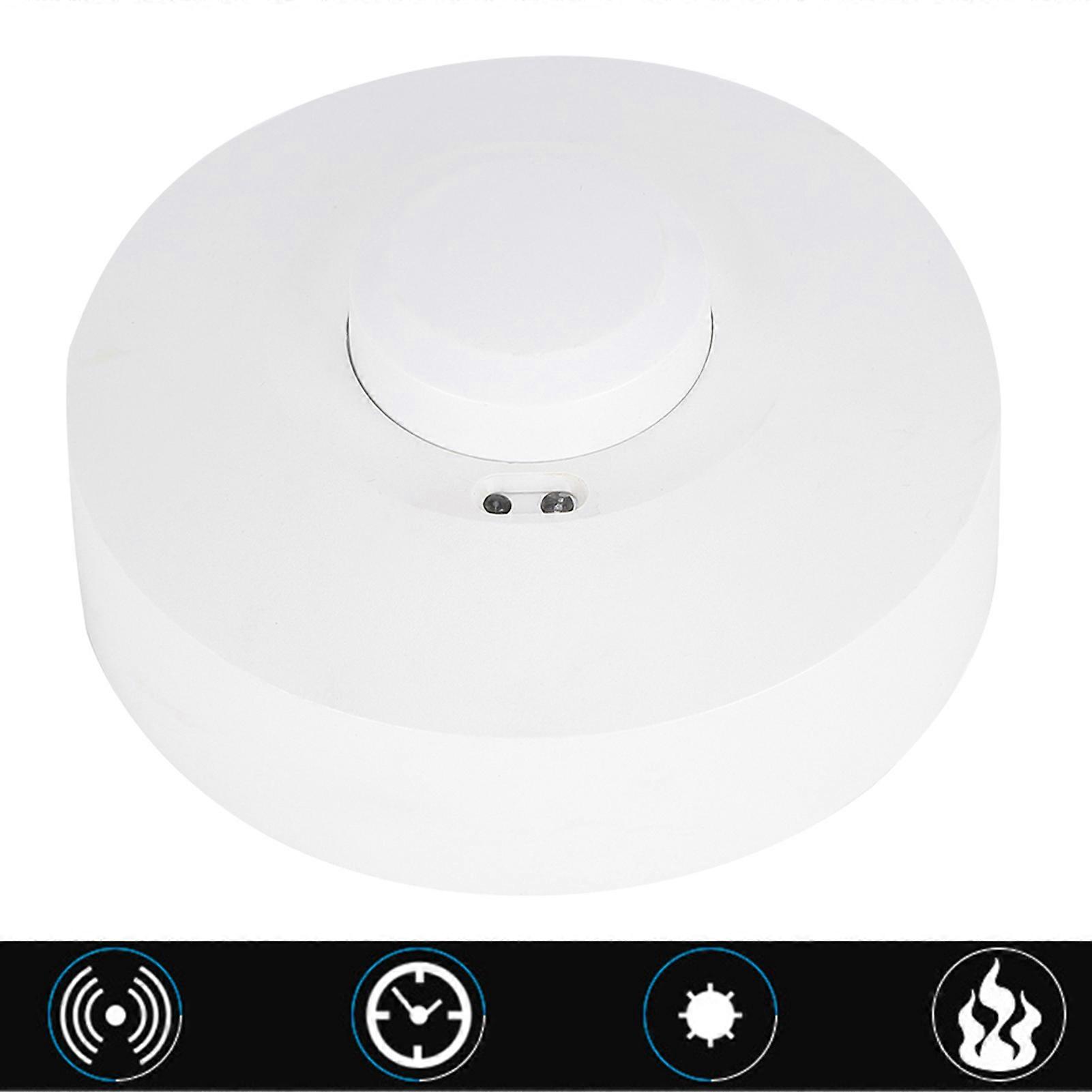 5.8GHz Microwave Radar Sensor Light Switch Revolving Adjustable Indoor   Ceiling Body Motion Detector Surface Mount