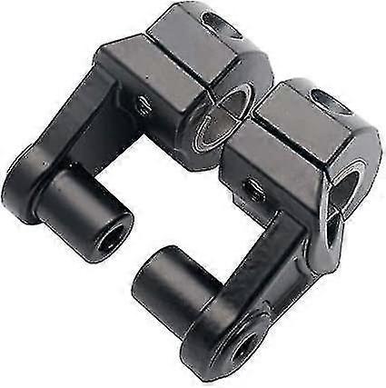 Aluminum Durable Handlebar Clips For Motorcycle Handlebar Risers (black) (2pcs)