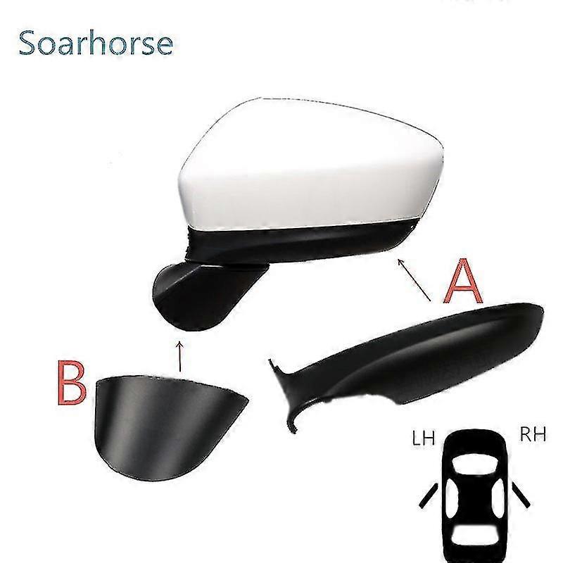 Spieg Driver Side Mirror Cover For Mazda CX-5 (2015-2016) & CX-3 (2016-2019) - White