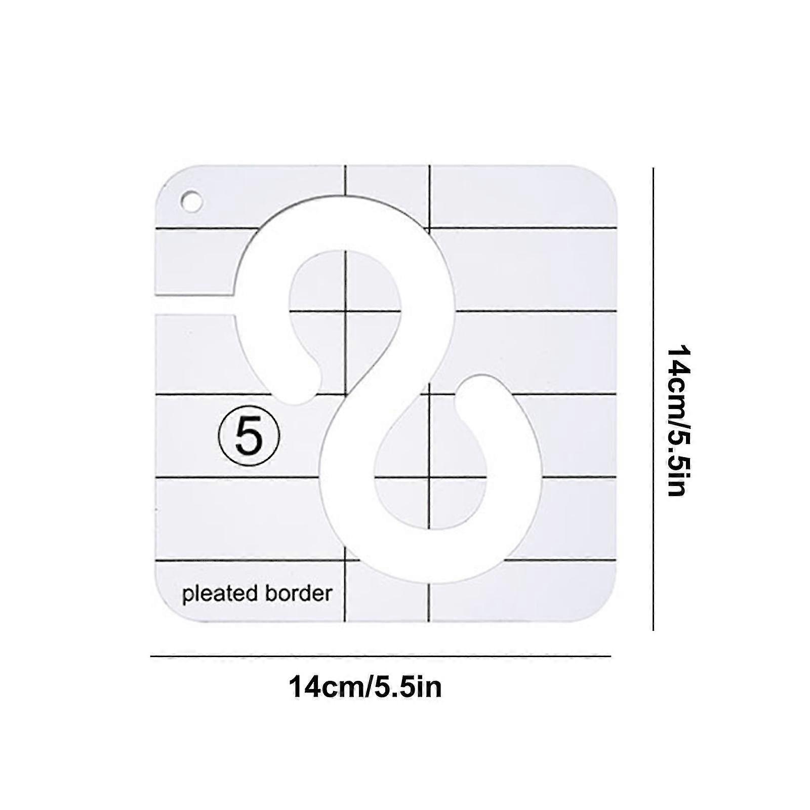 Acrylic Diy Sewing Patchwork Ruler Special-shaped Hollow Sewing Kit Patchwork Template