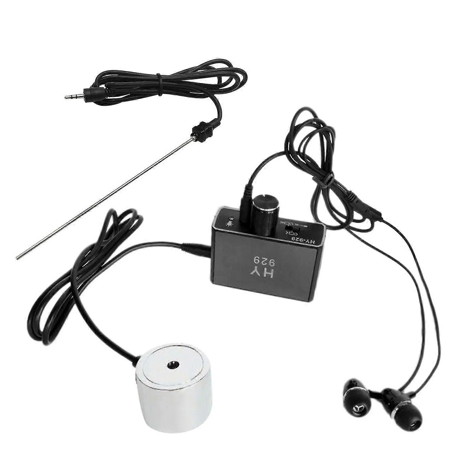 Hy929 Leakage Sensor Through Wall Microphone Voice Listen Detector Water Pipe Monitor Tester Kit Tools