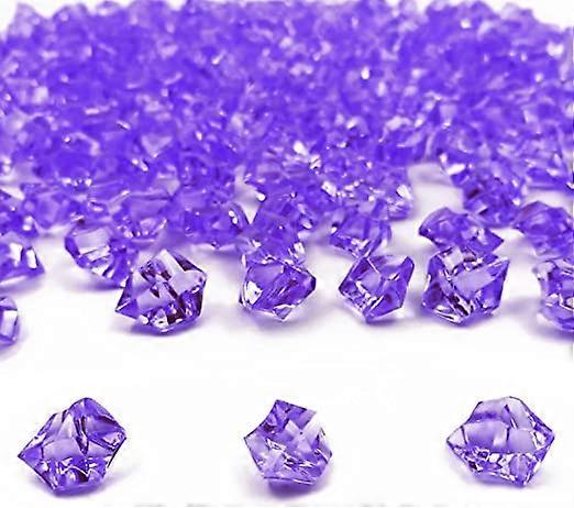 250 Pieces Fake Ice Cubes Diamonds Acrylic Stones Crystals Plastic Cubes Gems Vase Filler Gems for Decoration