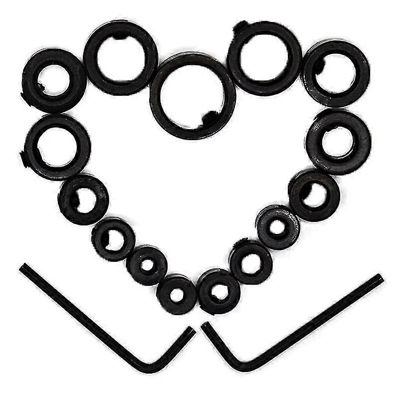 Drill Bit Depth Stop Collar Set 7pcs&8pcs Adjustable Stop Ring For Precise Punching Measurement Dep