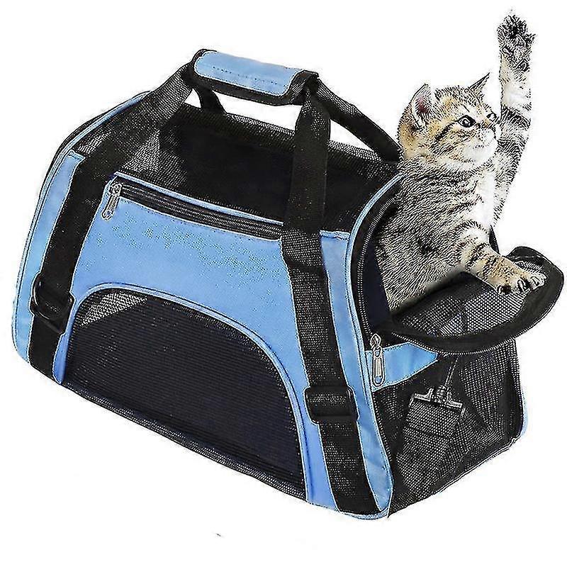 Soft Side Airline Approved Pet Bag Blue