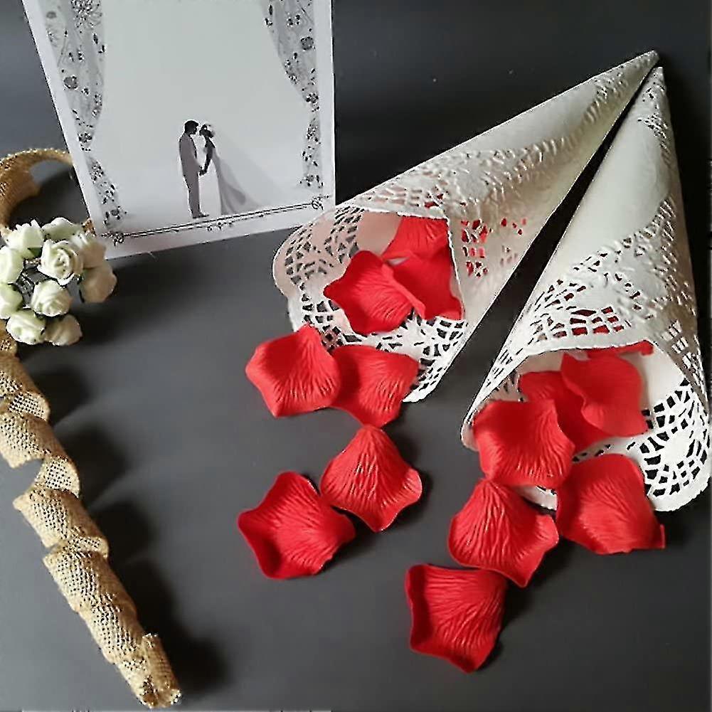 Decora 3.5inch Round White Lace Paper Doilies For Wedding Tableware Decoration, 100-pack