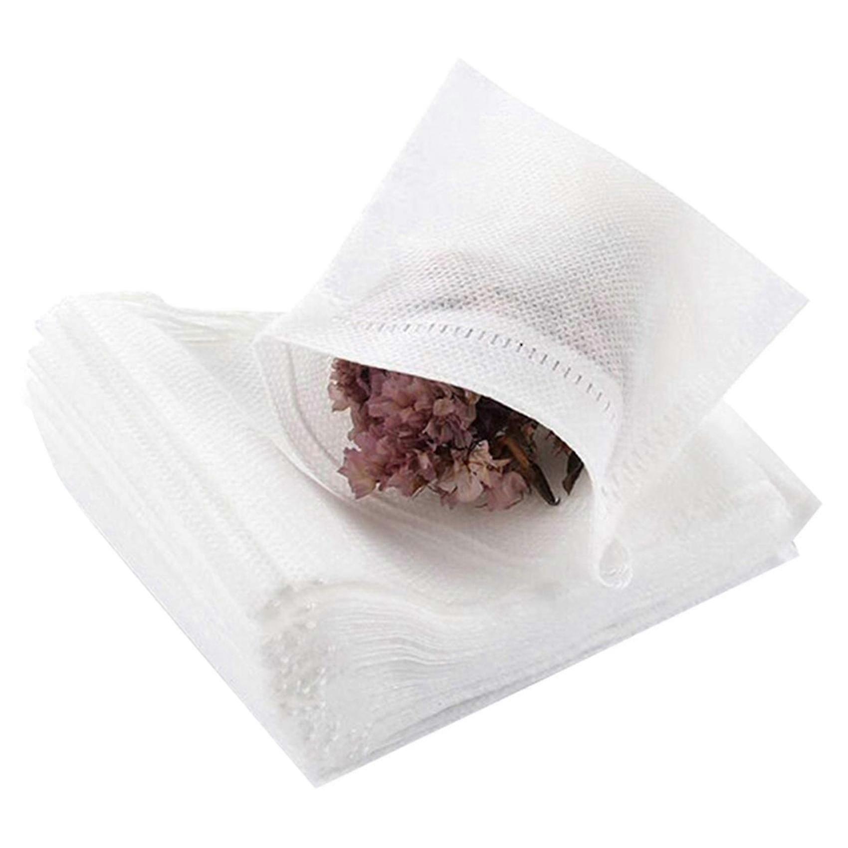 400 Pcs Disposable Tea Filter Bags Empty Cotton Drawstring Seal Filter Tea Bags