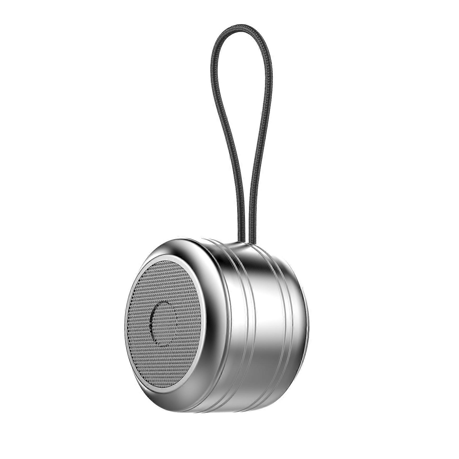 A2 Bluetooth speaker, portable mini Bluetooth speaker, metal shell, simple design, silver