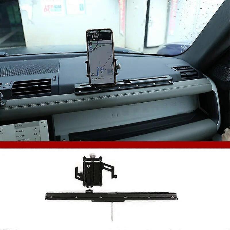 Redkid Garniture de support de téléphone portable en alliage d’aluminium pour Land Rover Defender 90