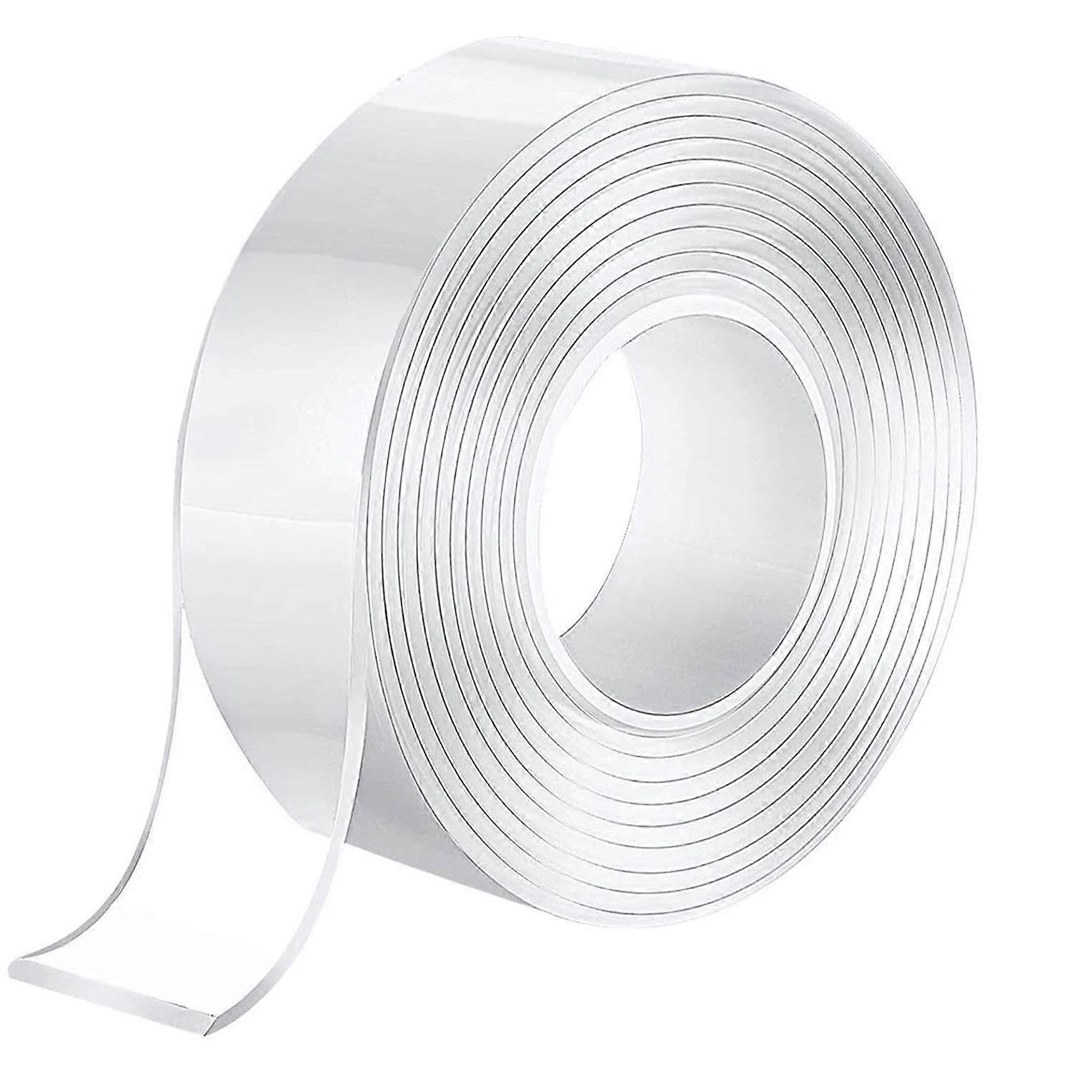 Nano Adhesive Tape,Multipurpose Transparent Double Sided No-Trace Removable Glue Tape,Washable Strong Sticky Wall Tape Strips Transparent Tape Poster