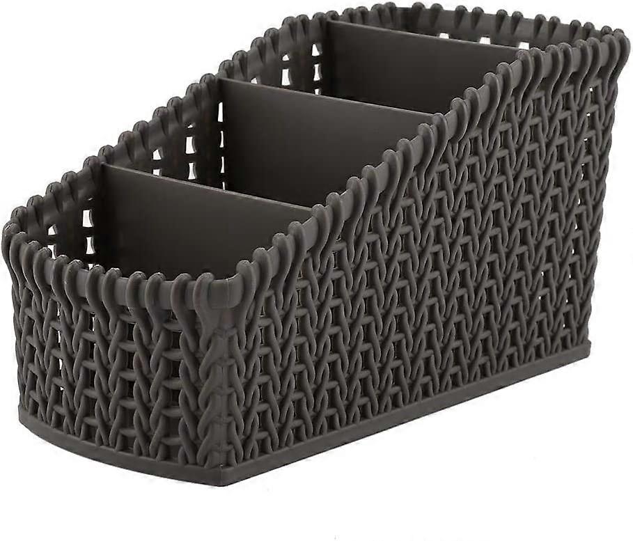 Bathroom organizer- Multiple compartments -rattan look