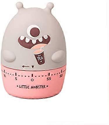 100% Mechanical Kitchen Timer, Spring 60-Minute Wind Up Dial 360 Rotating Kitten Countdown Egg