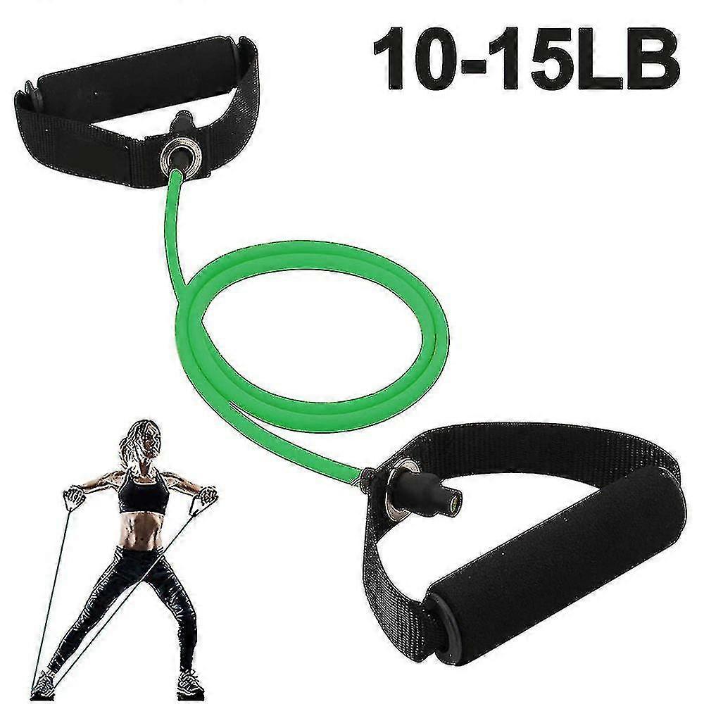Fgao Resistance Bands Set Door Anchor Longer Exercise Bands With Handles(green)