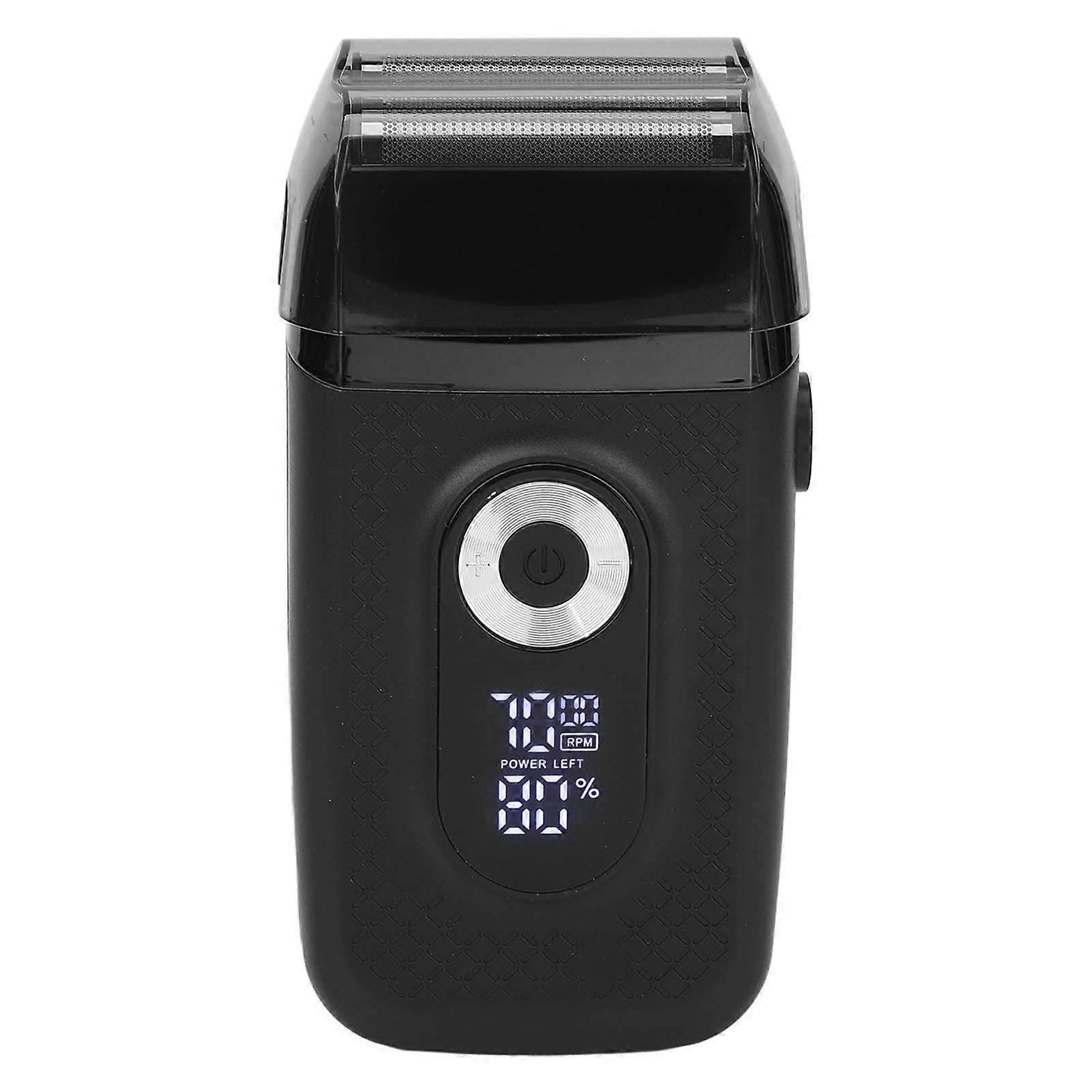Electric Beard Trimmer LED Adjustable 3 Gears Detachable Blade Rechargeable Reciprocating USB Digital Beard Groomer