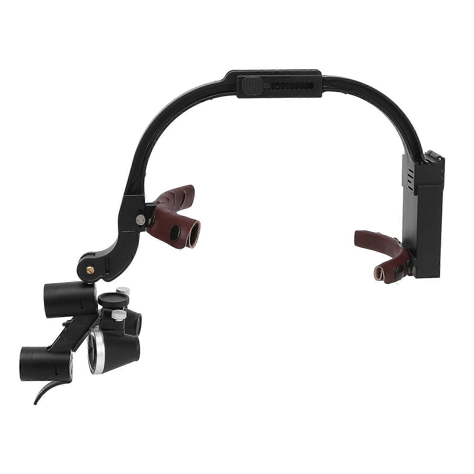 Head Mounted Magnifier 2.5x Multifunction Head Magnifying Glasses for Surgery 100240V US Plug