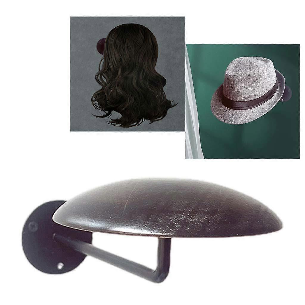 Wood Hat Rack for Wall, Hanging Cap and Wig Holder Wall Mounted Bracket