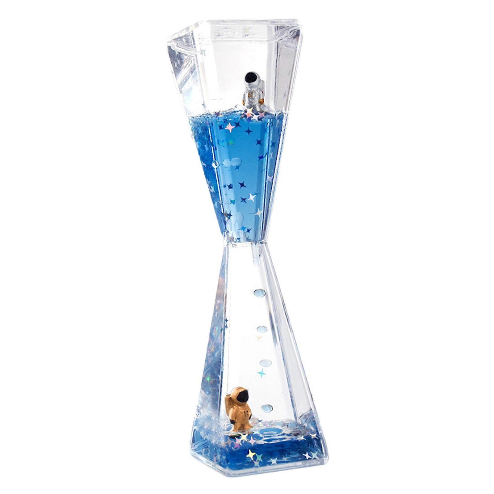 Mysterious Hourglass Liquid Decompression Flowing Desk Timer Clock Props Travel the Planet