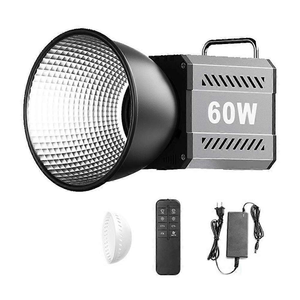 60W Pro Portable COB Photographic Studio Light Handheld Indoor Outdoor Photography Lights EU Plug