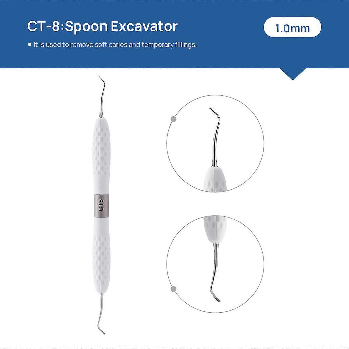 HaKeLai Dental Restoration Instruments Enamel Chisel Set For Remove Caries & Temporary Fillings Tools