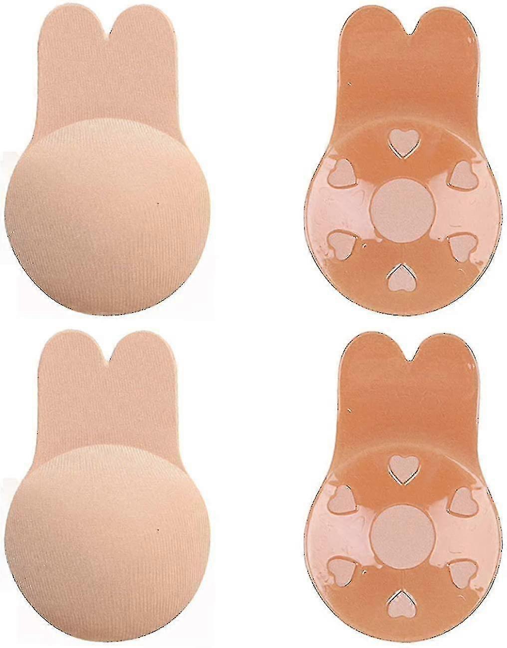 Women's Lifting Nipple Bunny Strapless Open Back Bra