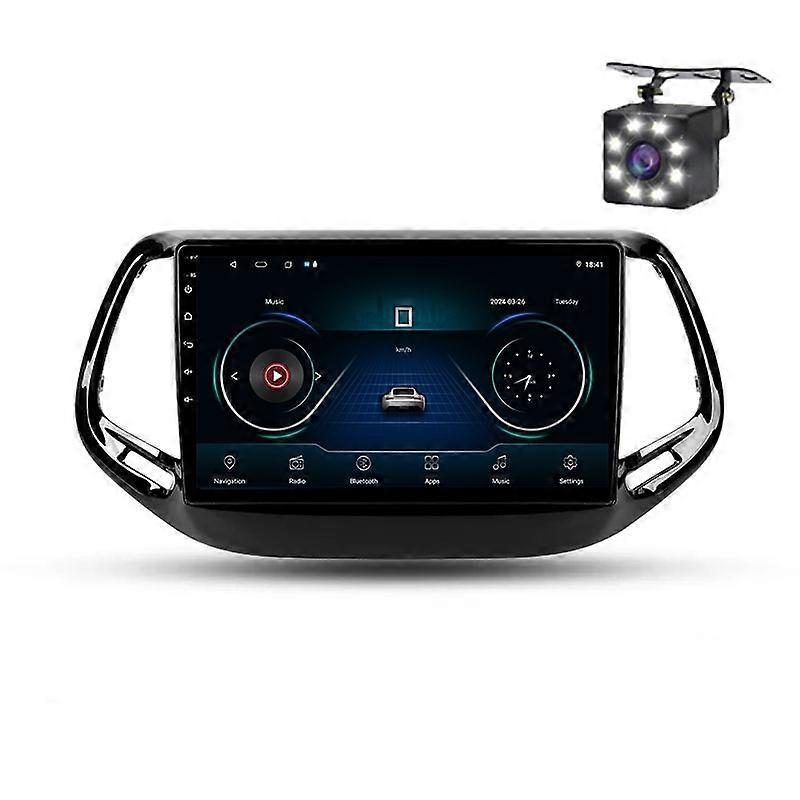 Car Radio Android For Jeep Compass 2 MP 2016 - 2018 Auto Multimedia Player Stereo GPS