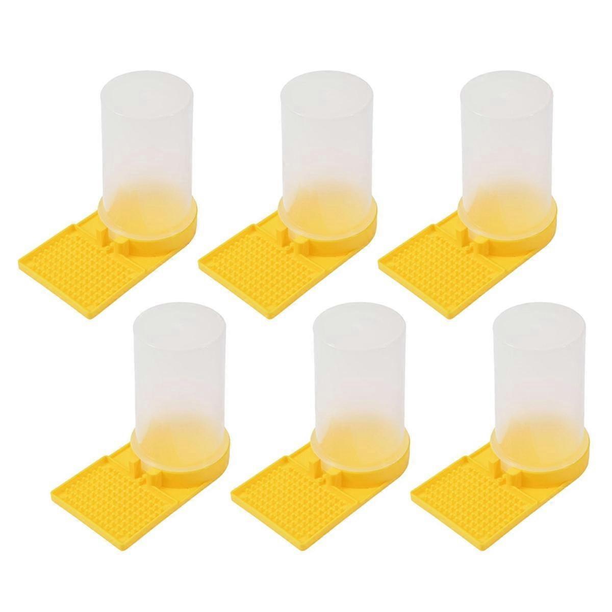6PCS Bee Watering Station Bee Cups Water for Bees Garden Bee Drinking Beekeeping Equipment Honey Be