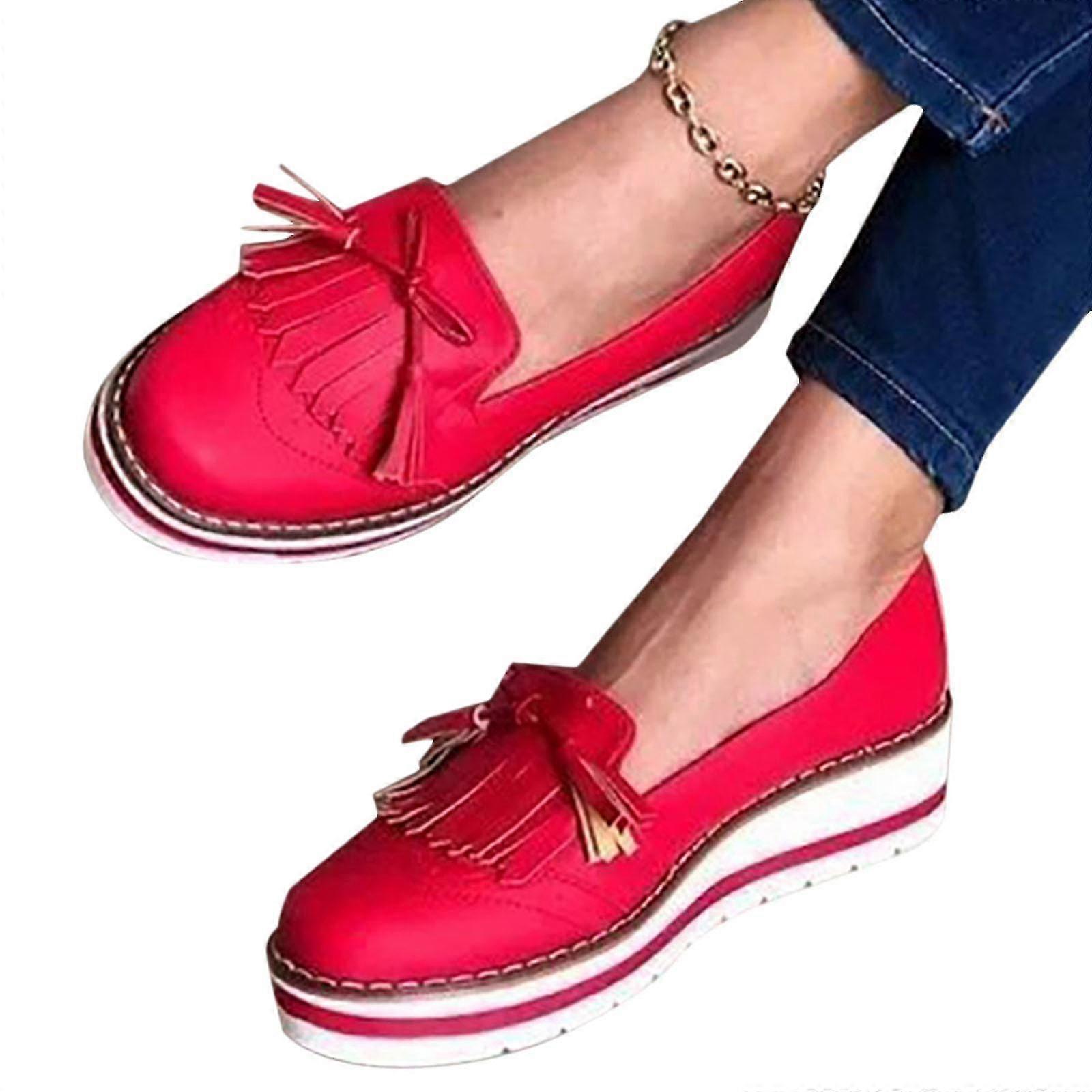 Dámské střapce ploché čerpadla platforma mokasíny boty