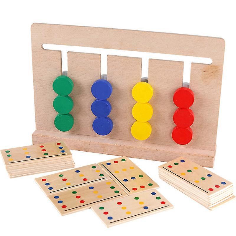 Holz Farbe Sortierung Puzzle Brettspiel