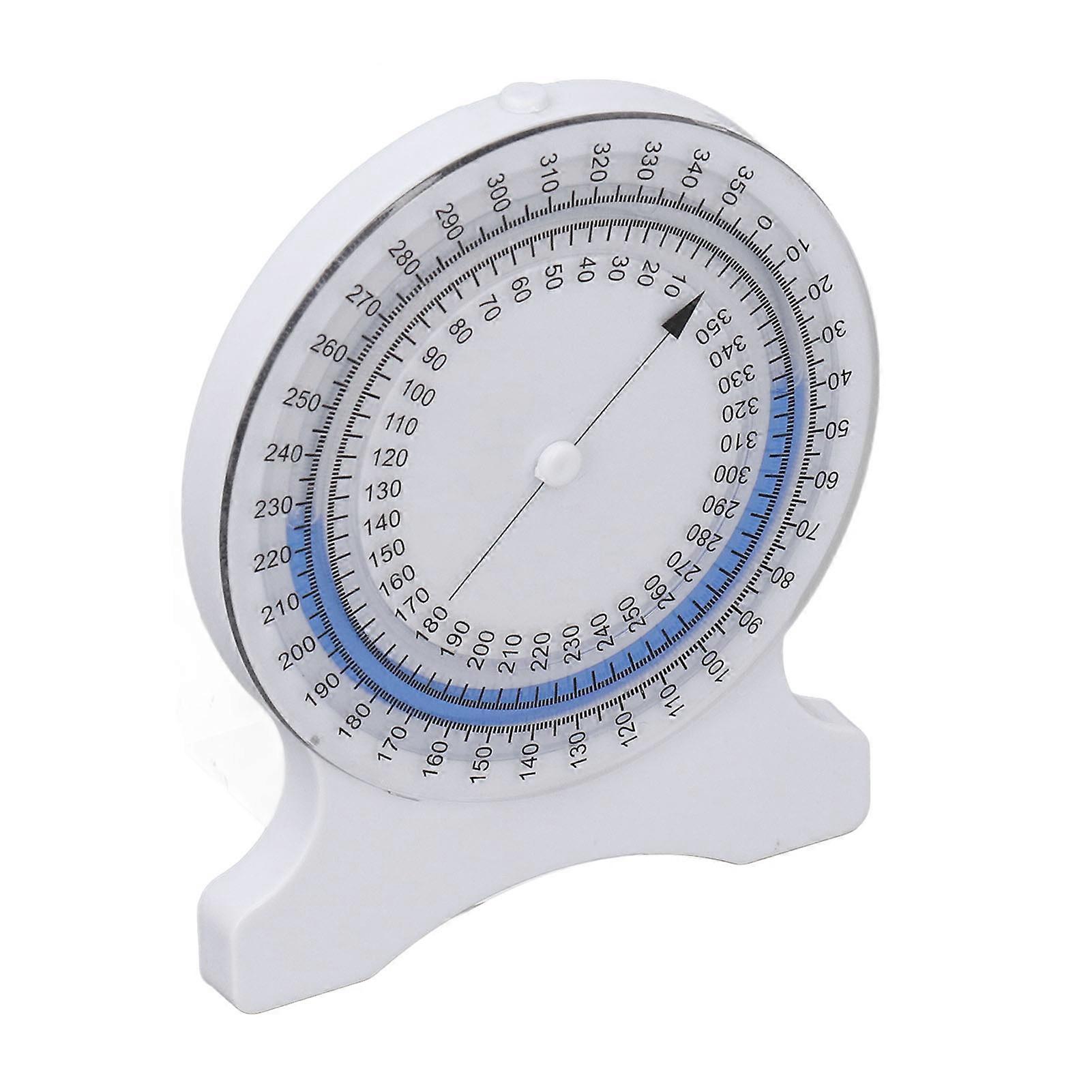 Physical Therapy Inclinometer Gauge - Accurate Non-Leak Bubble Measurements for Students and Professionals (Blue)